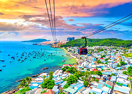 【直飛富國島】五星歡樂度假5日遊~(野趣動物園、快艇跳島SUP空拍、360度跨海纜車、網紅日落沙灘、大世界遊船、無購物)