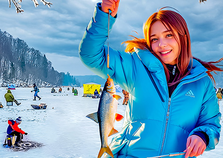 《不進人蔘、保肝》『小龍報喜．財盈福達』酷樂滑雪四日~三大特色：華川冰釣、滑雪、傳統汗蒸幕、海岸鐵道自行車(TR)