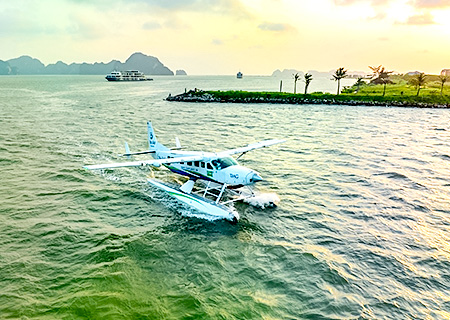 【水上飛機 天際盤旋】~ 俯瞰下龍灣秘境、經典米其林饗宴5日